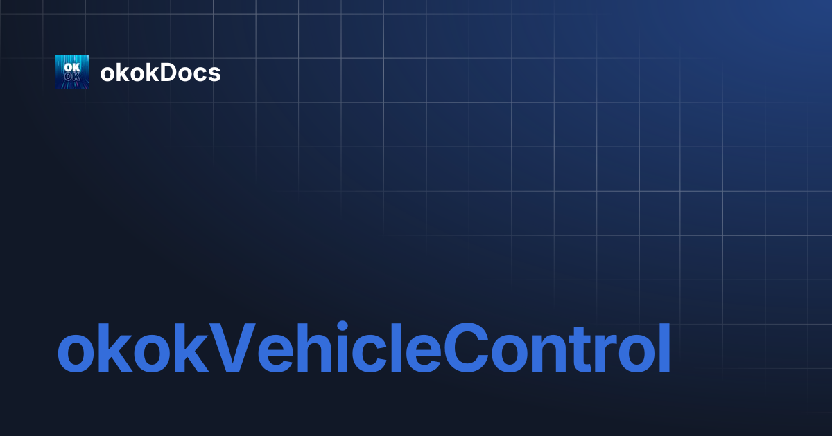 okokVehicleControl | okokDocs